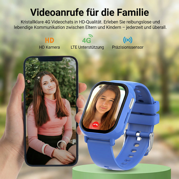 SicherLino LinoWatch – 4G GPS Kinderuhr mit SOS - Mondwerk