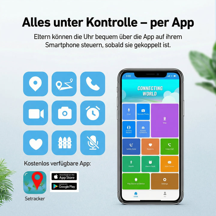 SicherLino LinoWatch – 4G GPS Kinderuhr mit SOS - Mondwerk